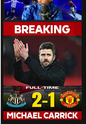@FootballTalker7 Breaking ‼️🚨🆘 Newcastle united 2-1 Manchester United 10 men New castle handed Michael Carrick his first ever lost as a Manchester United manager on the 4th of March 2024. 8games total 6-wins, 1-draw, 1-lost Michael Carrick still remain the best option that Manchester United have chosen despite not having coaching experience from any big club across Europe. Can Michael Carrick bounce back with a win against Aston Villa in their next premier league game? ##footballtiktok##premie