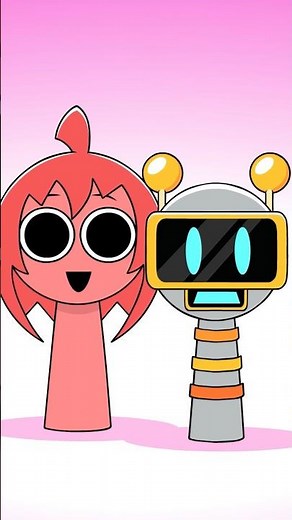 Sprunki OC Ashley meets Young FunBot #sprunki #incredibox #incrediboxsprunki