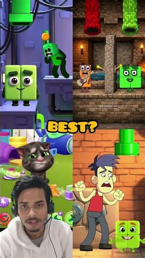 Number block pant challenge animation 😹 || #minecraft #animation #cartoon #roblox #memes #shorts