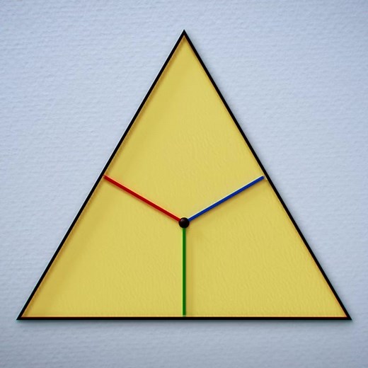 Viviani's theorem for #mathematic #triangles. #mathtrick #equilateral #geometry #stemtok #mathematik #proof #theorem #mathematics #triangle #viviani | Reason-why