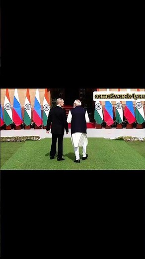 Modi and Putin Pose for Photo Inside Summit #putin #pmmodi