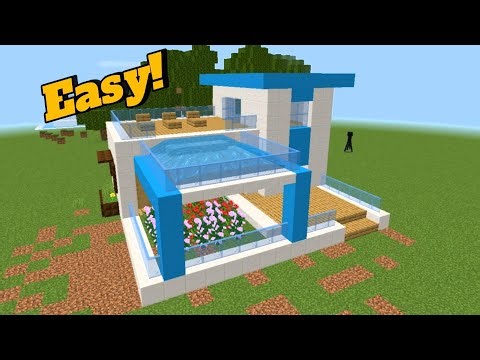 Minecraft: How To Build a Small Modern House Tutorial (#252)