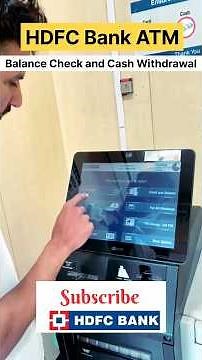 HDFC BANK ATM ME BALANCE KAISE CHECK KARE | Hdfc Atm se Cash Withdrawal Karna Sikhen#sikho_kuch_naya
