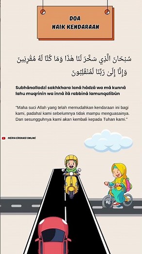 Complete Prayer for Riding a Vehicle in Arabic, Latin & Its Meaning (Easy to Memorize) #shorts