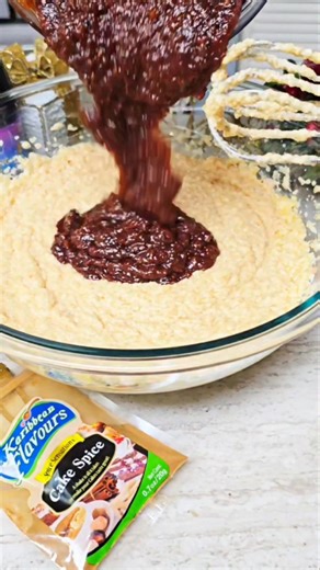 Fruit Cake aka Black Cake - with a Secret Ingredient Makes 2 cakes at 8" each Or 1 - 10 inch Bake at 350Deg ( convection )F for about 1 hour and 15 mins. 1 1/2 cups soft butter 1/2 cup light brown sugar 1/3 cup strawberry jam 1/3 cup seamoss gel 4 small eggs 2 tsp vanilla 6 cups fruit puree 1/2 cup browning 2 1/2 cups all purpose flour packed 1/2 tsp cake spice or Cinnamon 2 tsp baking powder . #fruitcake #trinichristmas #rumcake #Cake | Trini cooking with Natasha