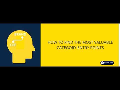 How to Find the Most Valuable Category Entry Points for your Brand