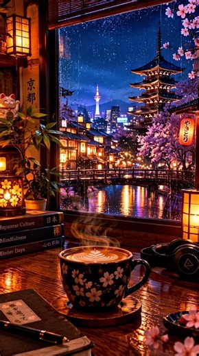 Japanese Rainy Café ☕🌧️ | Cozy Lofi Beats for Study, Relax & Focus