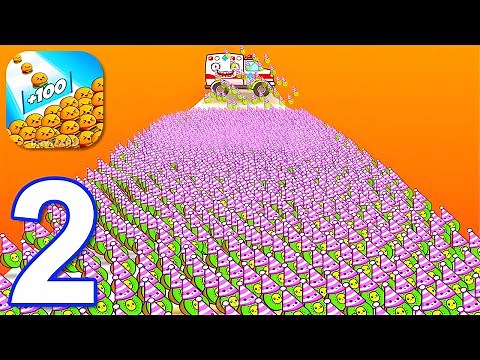 Food Run - Gameplay Walkthrough Part 2 Level Up Fruits Rush Merge (iOS, Android)