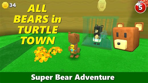 Super Bear's epic adventure in Turtle Town!