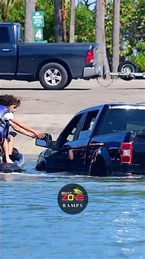 Ford SINKING at the Miami Boat Ramp