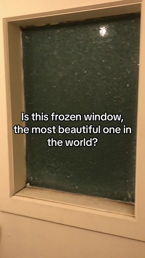 Is this frozen window, the most beautiful one in the world?