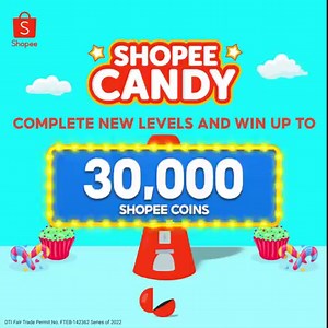Make your day 30,000 times sweeter with Shopee Candy! 🍬 Just complete new levels and win up to 30,000 Shopee Coins! PLAY NOW 👉🏻 https://shopee.ph/m/shopee-candy #ShopeePH #ShopeeGames DTI Fair Trade Permit No. FTEB-142362 Series of 2022 | Shopee