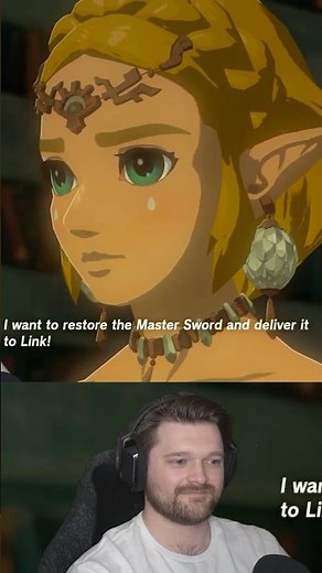 Zelda sacrifices herself for the Master Sword 😢 #totk #zelda #tearsofthekingdom #mastersword