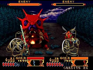 Crossed Swords arcade 2 player 60fps