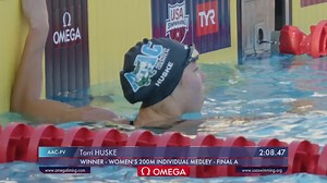 Welcome to the top-5, Torri 🫡 Her 2:08.47 makes her the fifth-fastest American swimmer in 200 IM history! #TYRProSeries | USA Swimming