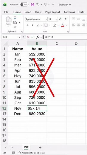 Remove Decimal Fast #excel #excelforbeginners #excelshortcuts #exceltips