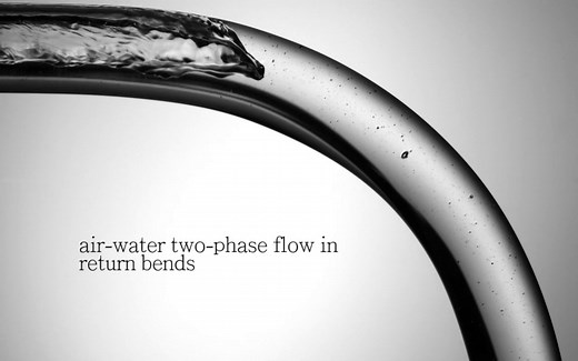 Air-water two-phase flow in return bends
