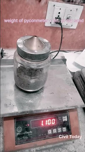 Specific Gravity of Sand using Pyconometer