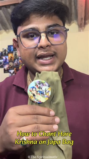 Subhojit Ghosh on Instagram: "The Correct Way to Chant the Hare Krishna Mahamantra with a Bead Bag Master the Art of Japa Meditation! 🙏✨ In this video, I demonstrate the proper technique for chanting the Hare Krishna Mahamantra using a bead bag (Japa bag) and Mala. Whether you are a beginner starting your spiritual journey or looking to refine your meditation practice, this step-by-step tutorial covers everything you need to know. In this video, you will learn: • How to hold the bead bag correc
