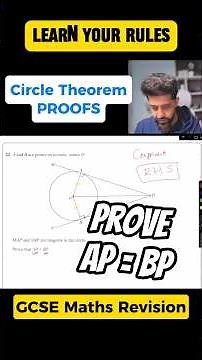GCSE Maths Circle Theorem Proof – Why AP = BP
