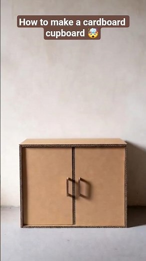 how to make a cardboard cupboard🤯