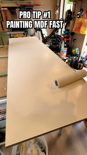 How to PAINT MDF FAST for perfect finish#mdf #mdfpanels #woodworking #renovation #asmr
