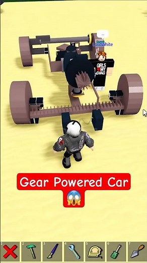 Roblox Build a Boat for Treasure Gear Powered Car! #babft #roblox