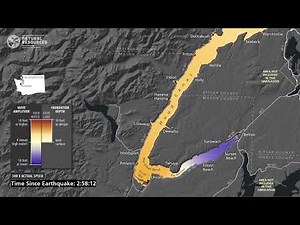 Tsunami wave simulation for southern Hood Canal, Wash.