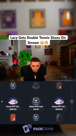 Lacy Gets Double Tennis Shoes On Stream 😳🔥 #feedshorts #twitch #gaming