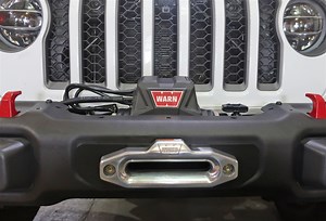 Rock Hard 4x4™ Winch Plate for Factory Steel Front Bumper for Jeep Wrangler JL and Gladiator JT 2018 - Current [RH-90206]