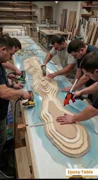 Epoxy Dinning Table with Ocean View| Epoxy resin table | #shorts#epoxytable#rivertable