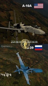 Gun Comparison Power Test: A-10A vs Su-39 #warthunder #aircraft