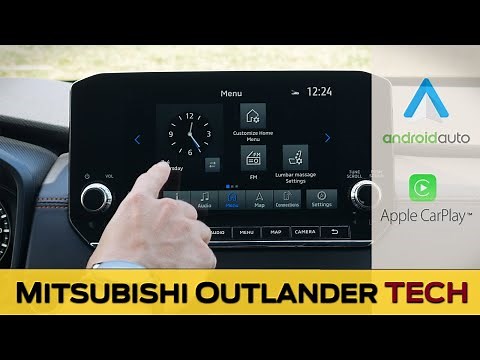 Media Screen in the Mitsubishi Outlander | Apple CarPlay, Android Auto, Nav and more! (2022-2024)