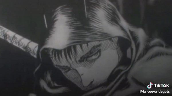 Berserk - Guts: The Dark Hero in Fiery Chaos