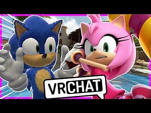 Movie Sonic Meets Boom Amy In VRCHAT?!
