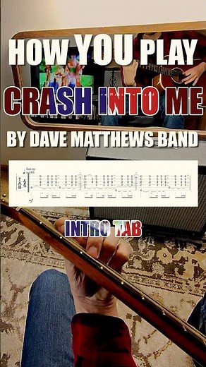 how YOU play CRASH INTO ME by DAVE MATTHEWS BAND #guitar #guitartutorial #fyp