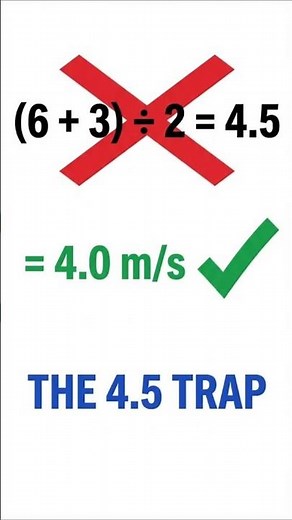 Arithmetic Mean Trap — The Average Speed Mistake Everyone Makes | IB/GCSE/AP Physics!