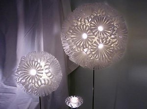 Lampe recyclée par Sarah Turner - Elle Décoration