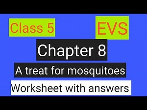 #studytime Class 5/EVS/Chapter 8/ A Treat for mosquitoes /Worksheet with answers/KV/NCERT/CBSE