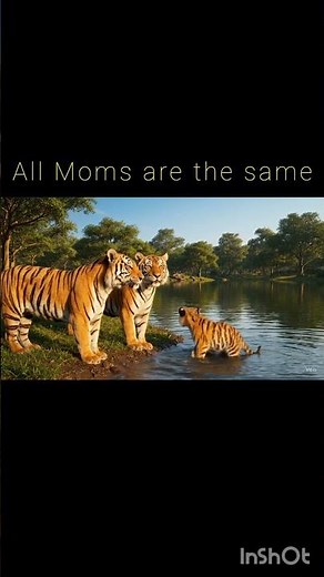 Angry Tigress|Roaring at cub #animalattacks #tigerfamilylife