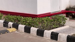 Fire safety protocols, panning shot showing installation of fire pipe and hoses which is crucial component of firefighting equipment to suppress