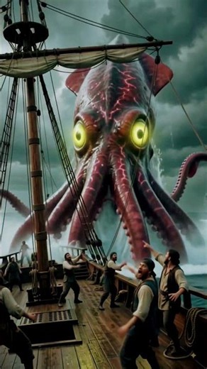 "The Giant Squid That Engulfed the Pirate Ship"