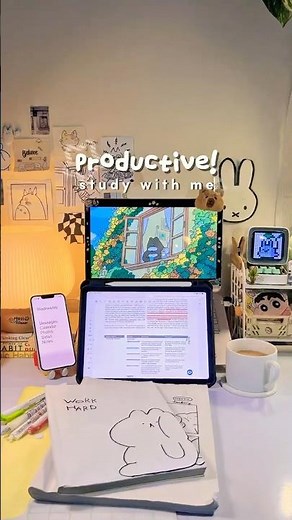 ASMR Study Vlog📚✨: Productive Study With Me #study #aesthetic #studymotivation #studyasmr #cozy