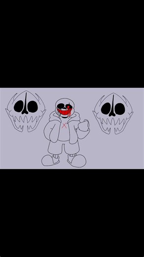 If Sonic exe comes to Sans exe's au #undertale #sans #fnf #animation #sonic exe