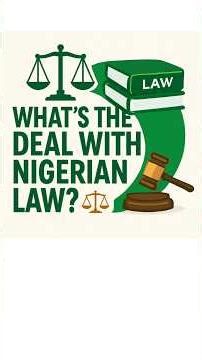 Nigerian Law 101: Key Law Books You Must Know #nigeria #nigerianlaw #law