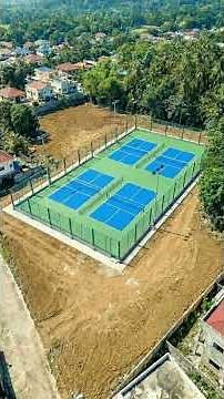 Building a backyard #pickleball court from scratch 🤯 #beforeandafter #home #transformyourhome