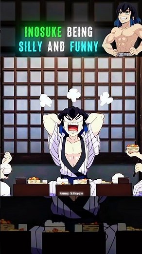 Inosuke Being Silly And Funny 😂 #demonslayer #inosuke #tanjiro #animeshorts #shorts