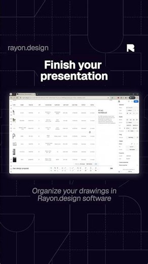 Turn any project into a portfolio with Rayon.design #interiordesigner #archistudent