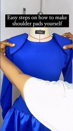 Easy steps on how to make shoulder pads
