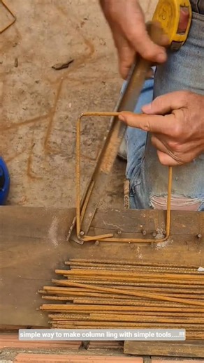 simple way to make column ling with simple tools....!!!